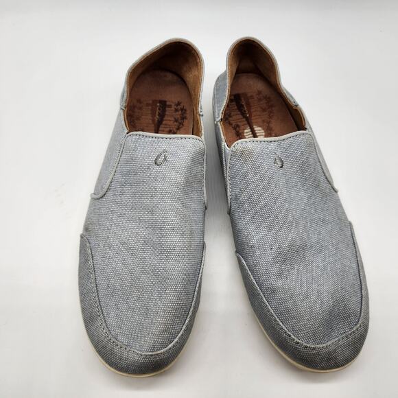 Olukai Waialua Canvas Slip-on Shoes Women's 10 Blue Casual Sneaker - Picture 2 of 7